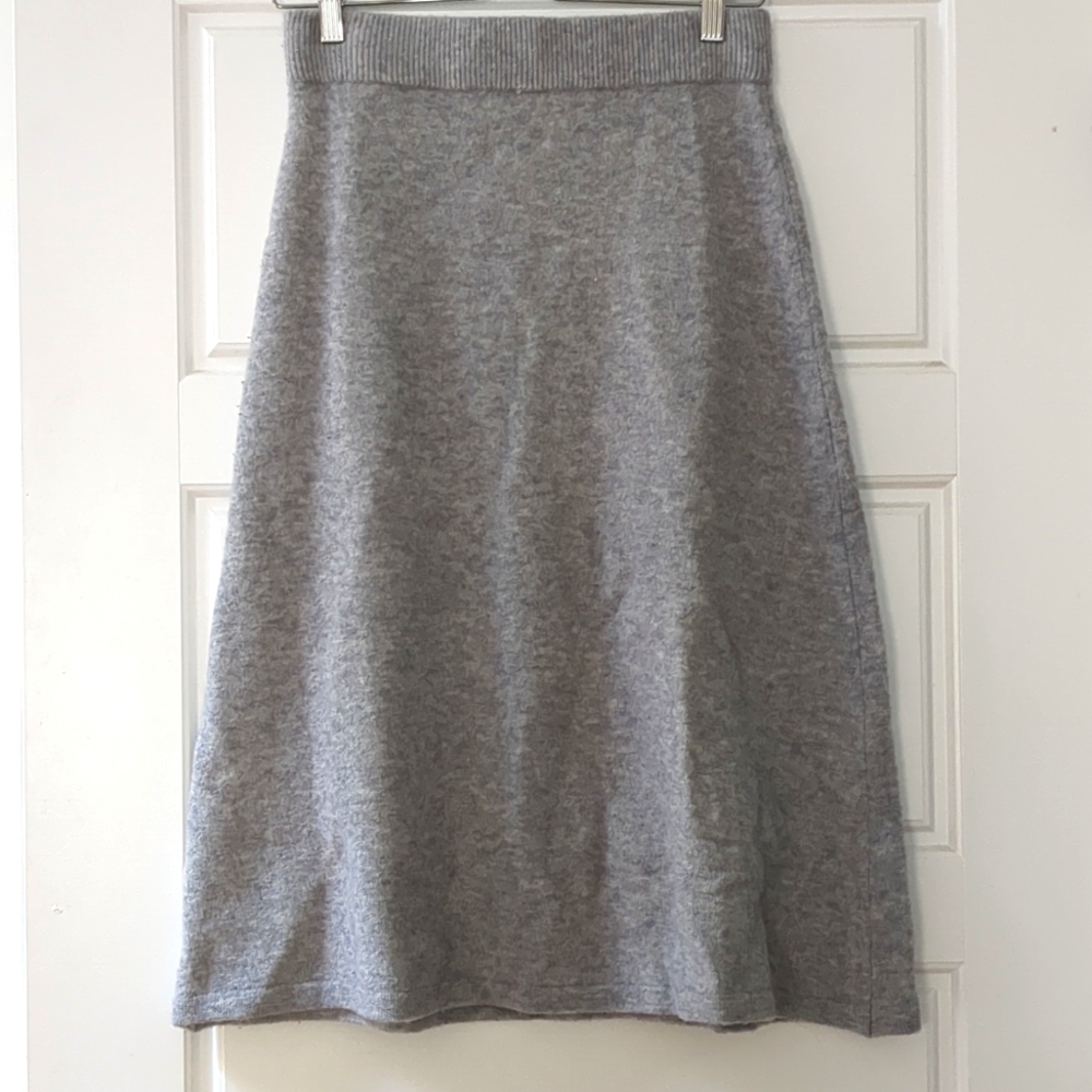soft knit midi skirt